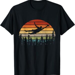 Retro Ultimate Frisbee Player Men Women Vintage Flying Disc T-Shirt