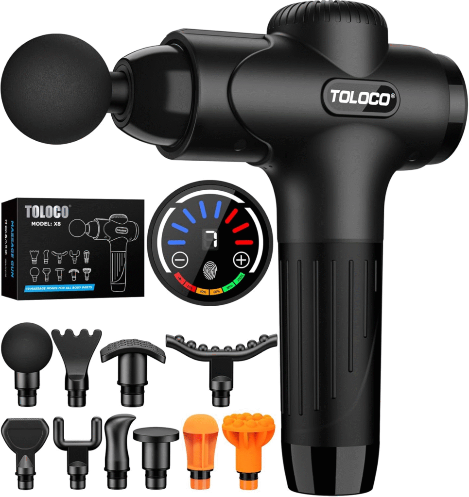 TOLOCO Massage Gun Deep Tissue, Percussion Massage Gun