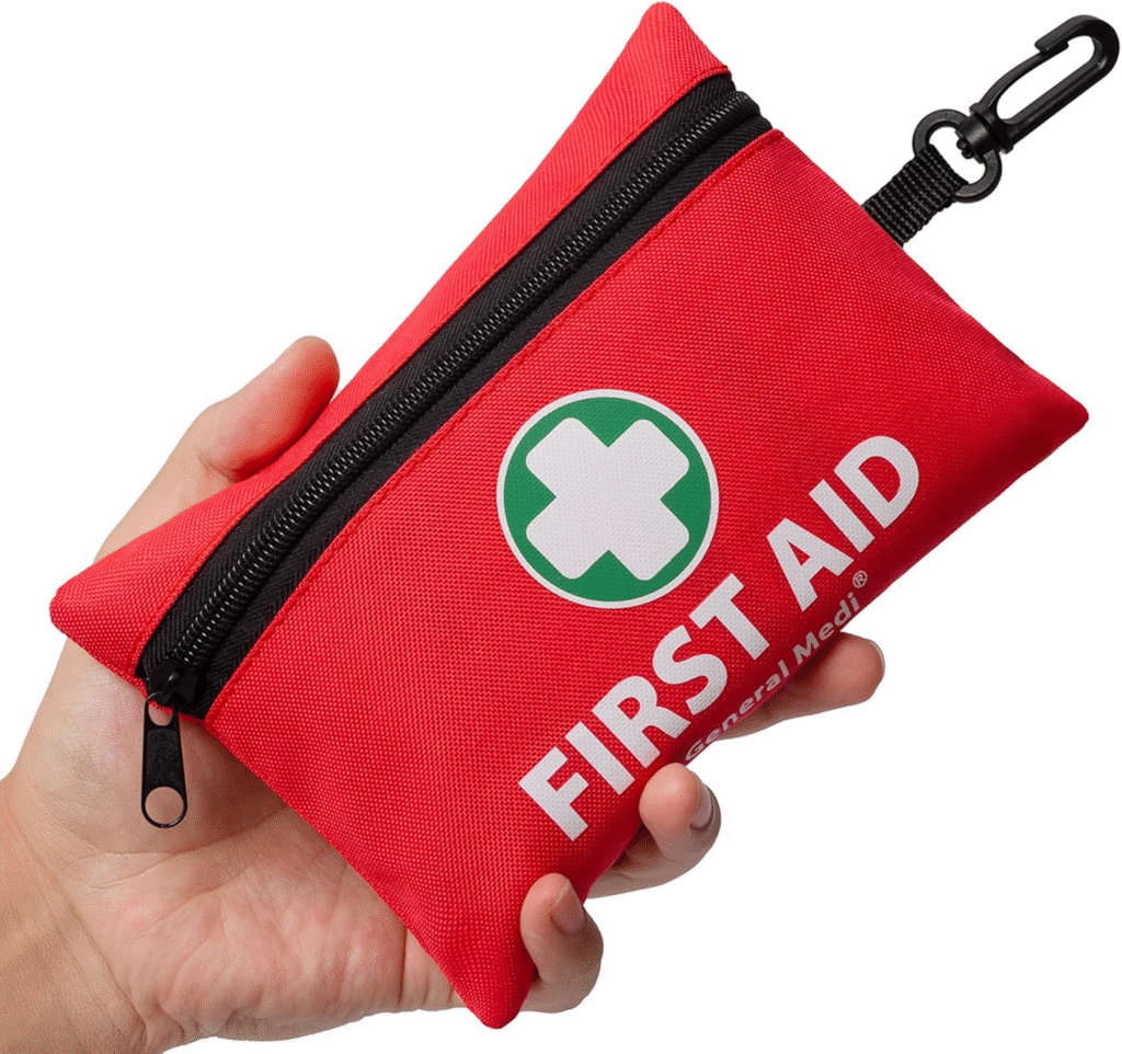 General Medi Mini First Aid Kit, 110 Piece Small Kit (Red)