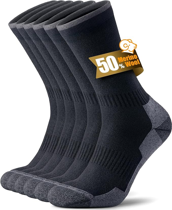 Merino Wool Hiking Crew Socks