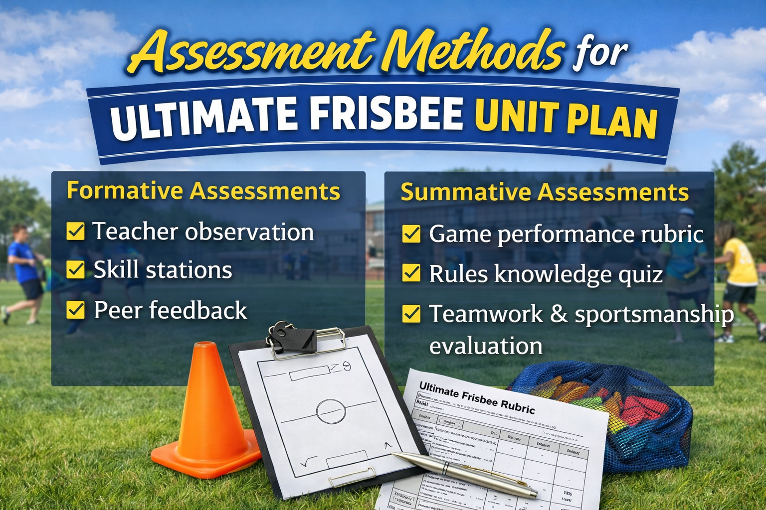2-Week Ultimate Frisbee Unit Plan for Middle School