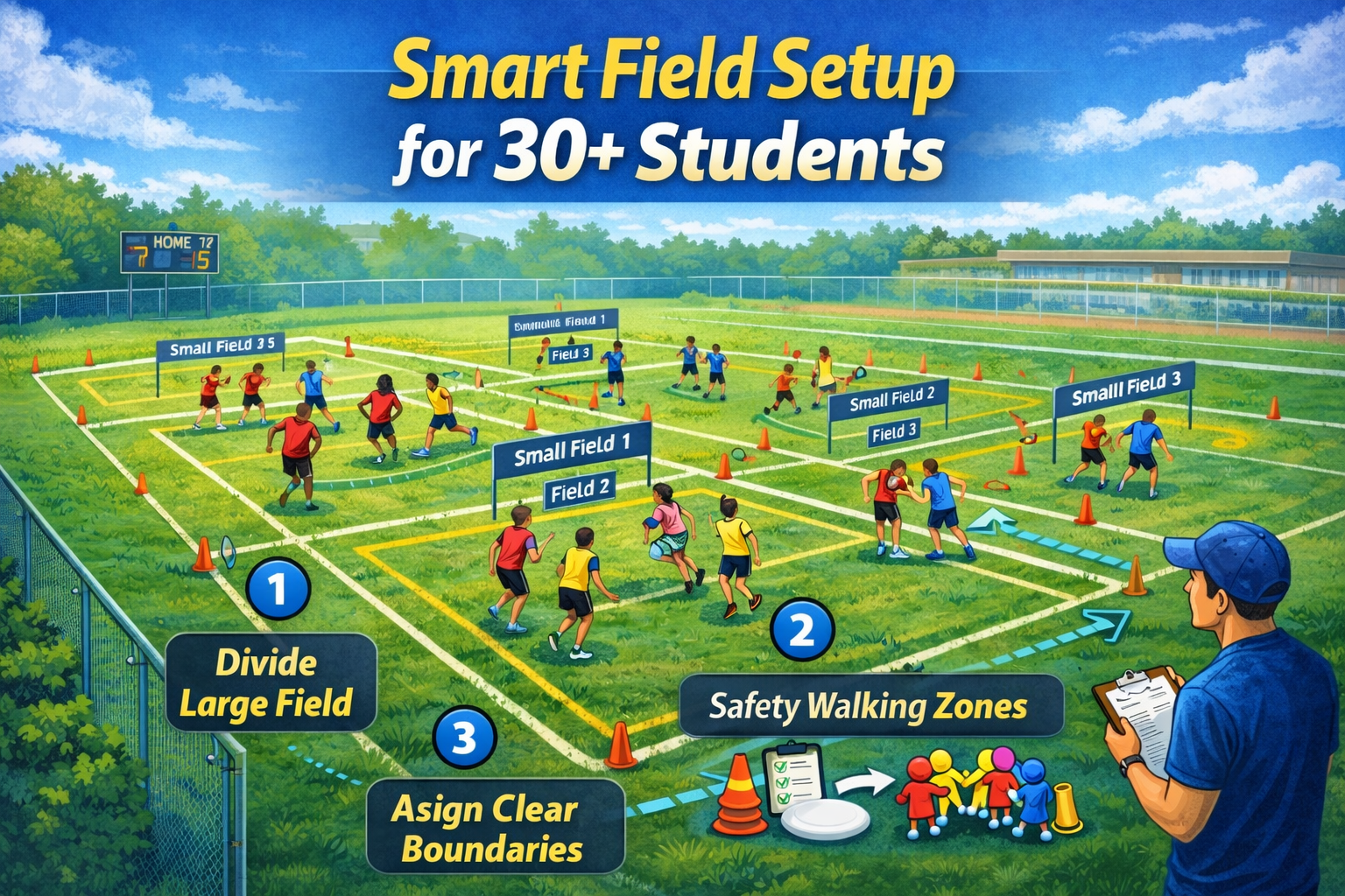 How to Manage 30+ Students in an Ultimate Frisbee PE Class